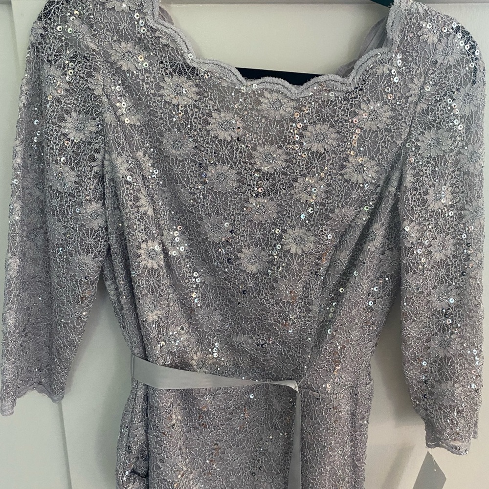 Alex evenings new with tags silver top